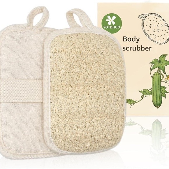 Other - Natural Loofa Cotton Body Scrubber Exfoliator